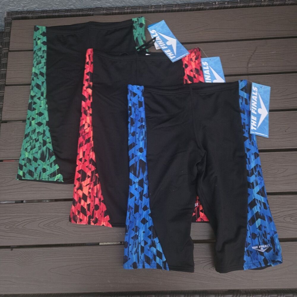 The Finals Mens OMEGA Bundle Drawstring Omega Reactor Swim Jammer Size 34 New